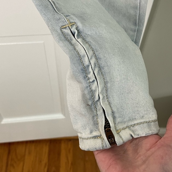 One X ONE TEASPOON Freebirds Low Waist Short Rise Skinny Jeans 27 Distressed - Picture 4 of 15